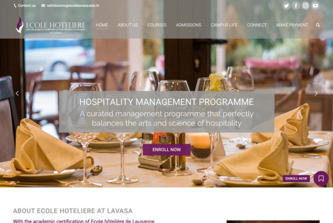 Ecole Hoteliere Lavasa